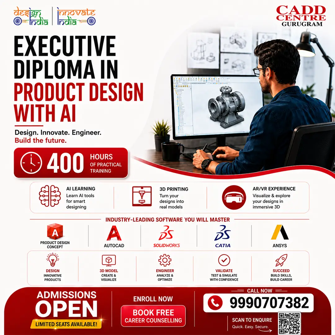 AutoCAD Internship Program Poster